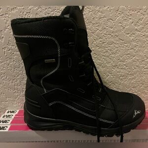 ROCKMARK Men's Winter Snow Boots Outdoor Warm Mid Calf Waterproof Durable Boot